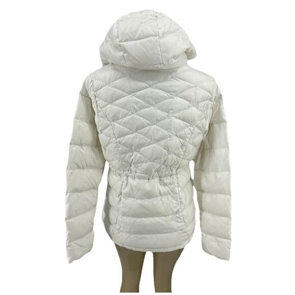 Athleta Small Women Full Zip Up Hooded Puffer Down Jacket Outdoor Light CLT - Picture 5 of 10